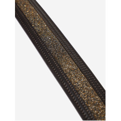 Cinto LeMieux Crystal Insert Castanho