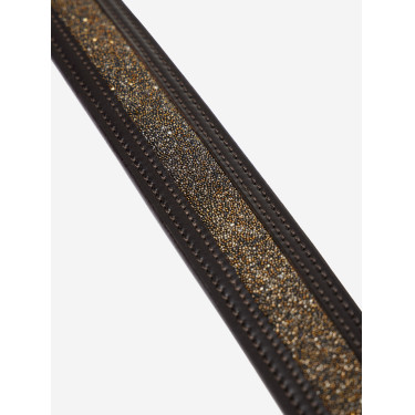 Cinto LeMieux Crystal Insert Castanho