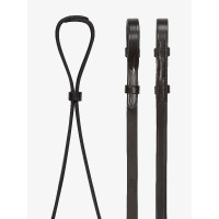Rédeas de bridão LeMieux Curb Castanho / prateado Rédeas de bridão LeMieux Curb Castanho / prateado