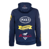 Casaco com Capuz Unissexo Multilogo Pool's Marinho Azul-marinho