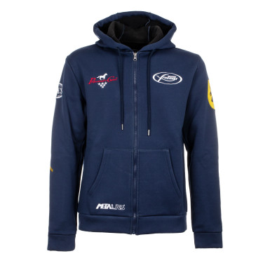 Casaco com Capuz Unissexo Multilogo Pool's Marinho Azul-marinho