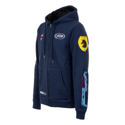 Casaco com Capuz Unissexo Multilogo Pool's Marinho Azul-marinho