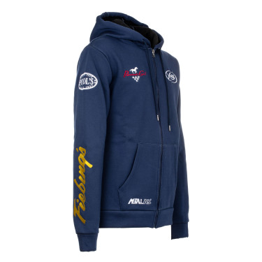 Casaco com Capuz Unissexo Multilogo Pool's Marinho Azul-marinho