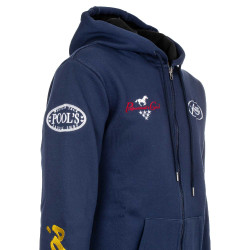 Casaco com Capuz Unissexo Multilogo Pool's Marinho Azul-marinho