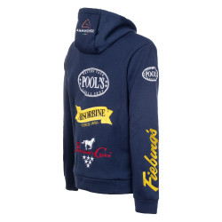 Casaco com Capuz Unissexo Multilogo Pool's Marinho Azul-marinho