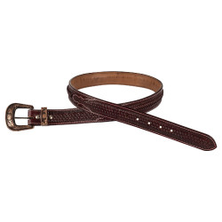 Cinto Western Gravado com Fivela de Cobre e Zinco Pool's