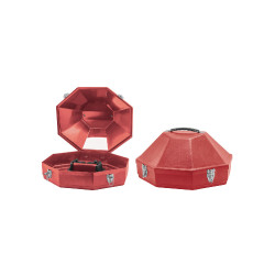 Caixa de Chapéu Western Umbria Equitazione Vermelho