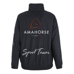 Casaco de Inverno Amahors Sport Team com Forro Polar Umbria Equitazione Marinho Azul-marinho