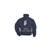 Bomber de Inverno Umbria Sport Team com Forro Polar Umbria Equitazione Marinho Azul-marinho