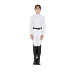 Polo de Manga Comprida para Menina Equestro Warm+ Equestro Branco