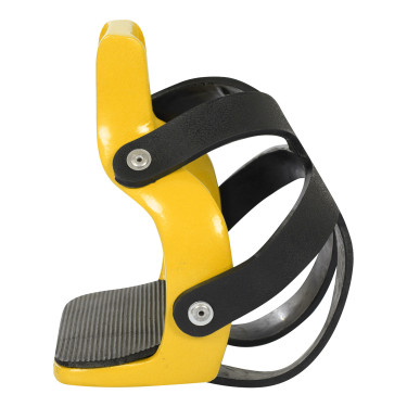 Estribos de Alumínio Colorido com Gaiola para os Dedos Umbria Equitazione Amarelo