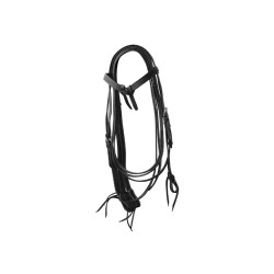 Bridão Western com Nó e Rédeas em Couro Liso Lakota Bridão Western com Nó e Rédeas em Couro Liso Lakota