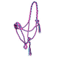 Gevlochten Nylon Halster Pool's Rosa / azul céu / violeta Multicolor