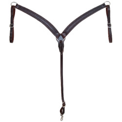 Peitoral 5957 com Decoração Serpente Pool's Castanho