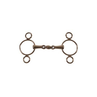 Mors de Aço Inoxidável com Dupla Articulação Umbria Equitazione Mors de Aço Inoxidável com Dupla Articulação Umbria Equitazione