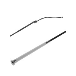Chicote de Dressage com Cabo Branco Umbria Equitazione Chicote de Dressage com Cabo Branco Umbria Equitazione