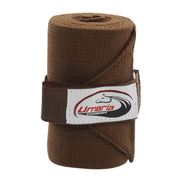 Bandas de Trabalho Elásticas com 4 Umbria Equitazione Castanho escuro