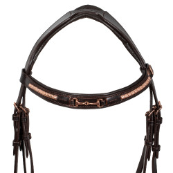 Bridão Inglês com Decoração de Embocadura Rose Gold Supreme Bridão Inglês com Decoração de Embocadura Rose Gold Supreme
