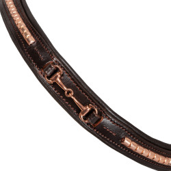Bridão Inglês com Decoração de Embocadura Rose Gold Supreme Bridão Inglês com Decoração de Embocadura Rose Gold Supreme