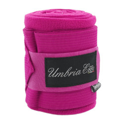 Bandas de Trabalho em Pólar e Elástico com 4 Unidades Umbria Equitazione Fúcsia Rosa
