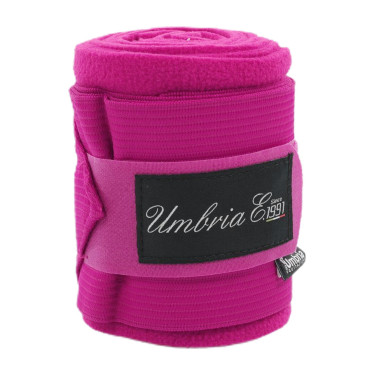 Bandas de Trabalho em Pólar e Elástico com 4 Unidades Umbria Equitazione Fúcsia Rosa