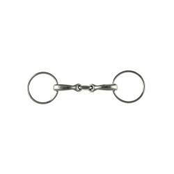Freio com Argolas de Inox com Bocal Curvado Umbria Equitazione