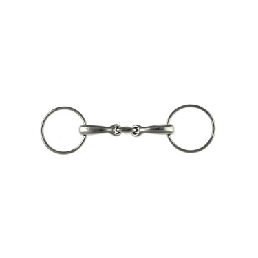 Freio com Argolas de Inox com Bocal Curvado Umbria Equitazione