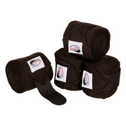 Bandagens de Repouso em conjunto de 4 Umbria Equitazione Castanho escuro Bandagens de Repouso em conjunto de 4 Umbria Equitazione Castanho escuro