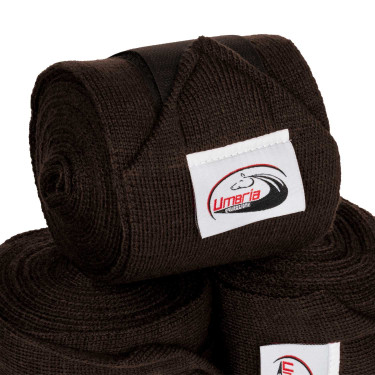 Bandagens de Repouso em conjunto de 4 Umbria Equitazione Castanho escuro Bandagens de Repouso em conjunto de 4 Umbria Equitazione Castanho escuro