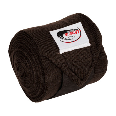 Bandagens de Repouso em conjunto de 4 Umbria Equitazione Castanho escuro Bandagens de Repouso em conjunto de 4 Umbria Equitazione Castanho escuro