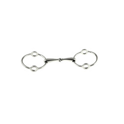 Mors Gag com Anéis Grandes em Aço Inoxidável Umbria Equitazione