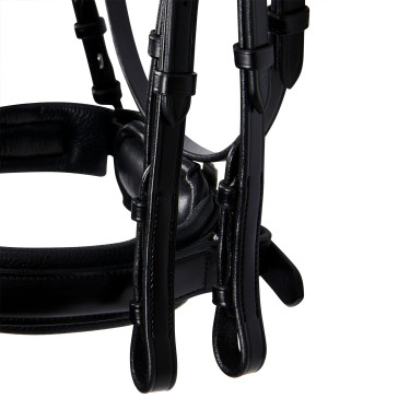Bridão Evolution em Couro sem Rédeas Duplas Equestro Preto