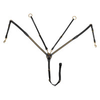 Peitoral de Couro com Clincher de Latão Supreme Preto Peitoral de Couro com Clincher de Latão Supreme Preto