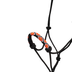 Cabezada de Corda com Nós com Decorações Navajo Pool's Preto