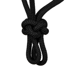 Cabezada de Corda com Nós com Decorações Navajo Pool's Preto