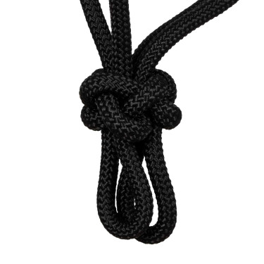 Cabezada de Corda com Nós com Decorações Navajo Pool's Preto