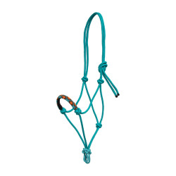 Cabezada de Corda com Nós com Decorações Navajo Pool's Turquesa Azul Cabezada de Corda com Nós com Decorações Navajo Pool's Turquesa Azul