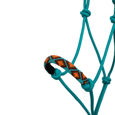 Cabezada de Corda com Nós com Decorações Navajo Pool's Turquesa Azul Cabezada de Corda com Nós com Decorações Navajo Pool's Turquesa Azul
