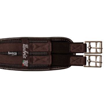 Cilha Inglesa em Neoprene com Elásticos Umbria Equitazione Castanho Cilha Inglesa em Neoprene com Elásticos Umbria Equitazione Castanho
