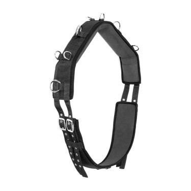 Cilha de Treinamento Média em Nylon e Neoprene Cob Umbria Equitazione Preto