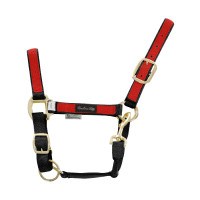 Cabezada de Nylon com Partes Coloridas Umbria Equitazione Preto / vermelho Cabezada de Nylon com Partes Coloridas Umbria Equitazione Preto / vermelho