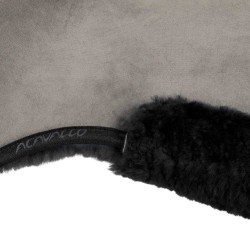 Amortecedor MF-S JCCS-S CW-CS Suécia com Pele de Carneiro Integral Acavallo Cinza / preto Cinzento Amortecedor MF-S JCCS-S CW-CS Suécia com Pele de Carneiro Integral Acavallo Cinza / preto Cinzento