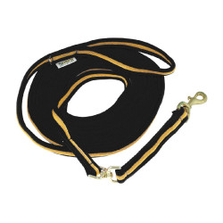 Longe de Trabalho em Algodão Acolchoado 8 m Umbria Equitazione Preto / amarelo