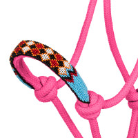 Cabezada etológica Perlé com corda Pool's Rosa quente Cabezada etológica Perlé com corda Pool's Rosa quente