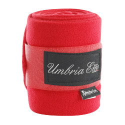 Bandagens de Descanso em Pólar com 4 Unidades Umbria Equitazione Vermelho