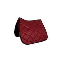 Tapis de Selle Dressage Poney Matelassé Supreme Bordeaux / noir