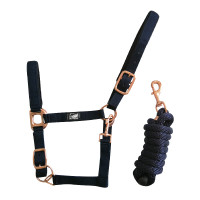 Caveção em Nylon Rose Gold Line com Corda Supreme Marinho