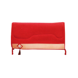 Manta de Sela Western Show Alpaca com Gravação Barbwire Pool's Vermelho