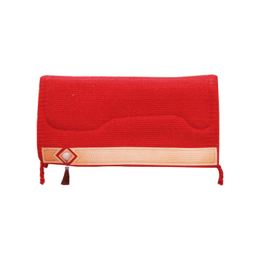 Manta de Sela Western Show Alpaca com Gravação Barbwire Pool's Vermelho