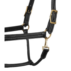 Cabezada de Couro Triple Supreme Preto